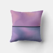 パープルモダン&ピンク旋回抽象デザイン クッション (裏面)