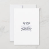 パープルモダン&ピンク旋回抽象デザイン サンキューカード (裏面)