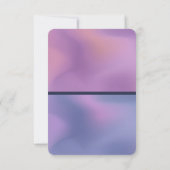 パープルモダン&ピンク旋回抽象デザイン セーブザデート (裏面)