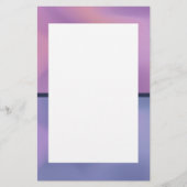 パープルモダン&ピンク旋回抽象デザイン 便箋 (正面)