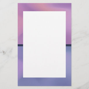 パープルモダン&ピンク旋回抽象デザイン 便箋