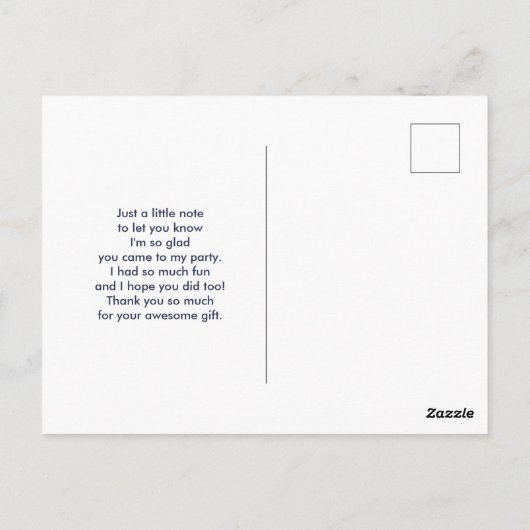 パープルモダン&ピンク渦巻き抽象芸術ありがとう ポストカード (裏面)