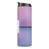 パープルモダン&ピンク渦巻き抽象芸術モノグラム タンブラー (回転右)