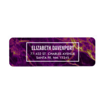 パープルモダン&金ゴールド抽象芸術大理石