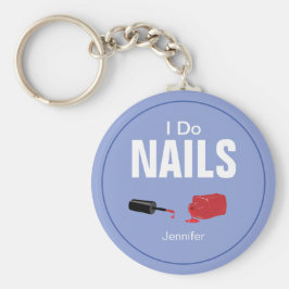 パープルモダンIドゥ爪、 ネイルネイリスト キーホルダー