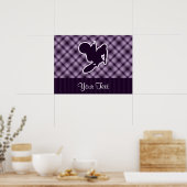 パープルモトクロスホイップ ポスター (キッチン)