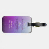 パープルモノグラムファベルゲラゲラゲージタグ ラゲッジタグ (裏面横)