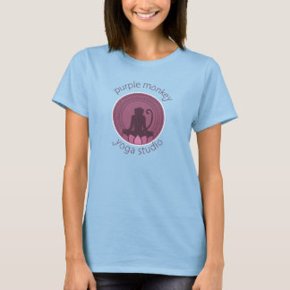 パープルモンキーヨギニシャツ Tシャツ