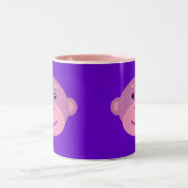 パープルモンキー ツートーンマグカップ (中央)