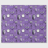 パープルモンスターズ ラッピングペーパー (フラット)