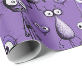 パープルモンスターズ ラッピングペーパー (ロールコーナー)