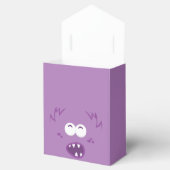 パープルモンスター顔ギフトボックス フェイバーボックス (オープン)