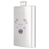 パープルモンスター顔 フラスク (左)