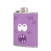 パープルモンスター顔 フラスク (左)