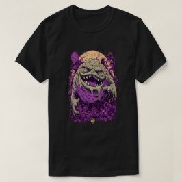 パープルモンスター ダークコミック ストリートウェアTシャツ Tシャツ