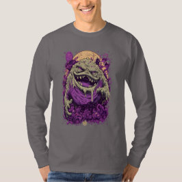 パープルモンスター ダークコミック ロングスリーブTシャツ Tシャツ