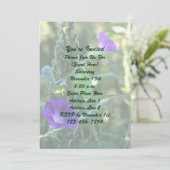 パープルモーニンググローリーフラワーズパーティー 招待状 (スタンド正面)