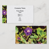 パープルモーニンググローリー – プラチナフィニッシュ 名刺 (正面/裏面)