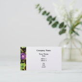 パープルモーニンググローリー – プラチナフィニッシュ 名刺 (スタンド正面)