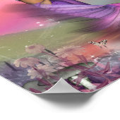 パープルモーニングマーメイド ポスター (角)