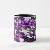 パープルモーニング抽象芸術 マグカップ (中央)
