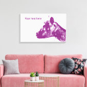 パープルヤギキャンバスプリント キャンバスプリント (インサイチュ (リビング))