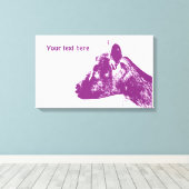 パープルヤギキャンバスプリント キャンバスプリント (インサイチュ (ウッドフロア))