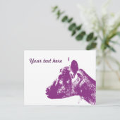 パープルヤギ ポストカード (スタンド正面)