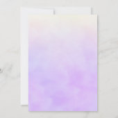 パープルユダヤの赤ちゃん命名式 シムチャット・バット 招待状 (裏面)