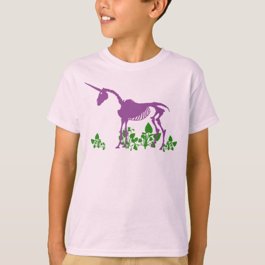 パープルユニコーンのスケルトンTシャツ Tシャツ (正面)