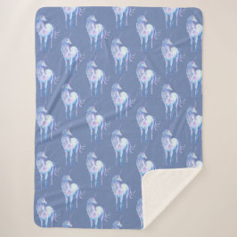 パープルユニコーンの夢 シェルパブランケット