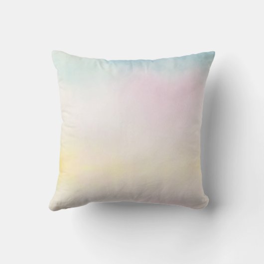 パープルユニコーンアクアピンクイエロー絞り染め クッション (裏面)