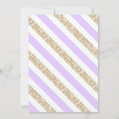 パープルユニコーンガーリー誕生日 招待状 (裏面)