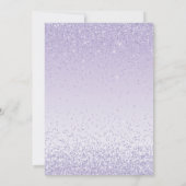パープルユニコーンガールズバースデーパーティー招待状 招待状 (裏面)