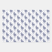 パープルユニコーングリッター ラッピングペーパーシート (正面2)