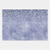 パープルユニコーングリッター ラッピングペーパーシート (正面)