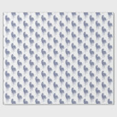 パープルユニコーングリッター ラッピングペーパー (フラット)