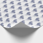 パープルユニコーングリッター ラッピングペーパー (角)