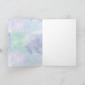 パープルユニコーンスパークルアクアキラキラ紙吹雪 カード (内部)