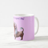 パープルユニコーンダシュント コーヒーマグカップ (正面右)