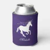 パープルユニコーンパーソナライズされたクーラーボックス 缶クーラー (缶正面)