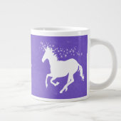 パープルユニコーンパーソナライズされたジャイアントコーヒーマグ ジャンボコーヒーマグカップ (右)