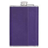 パープルユニコーンパーソナライズされたフラスコ フラスク (裏面)