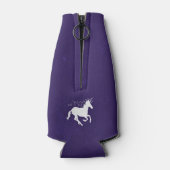 パープルユニコーンパーソナライズされたボトルクール ボトルクーラー (裏面)