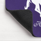 パープルユニコーンパーソナライズされたマウスパッド マウスパッド (コーナー)