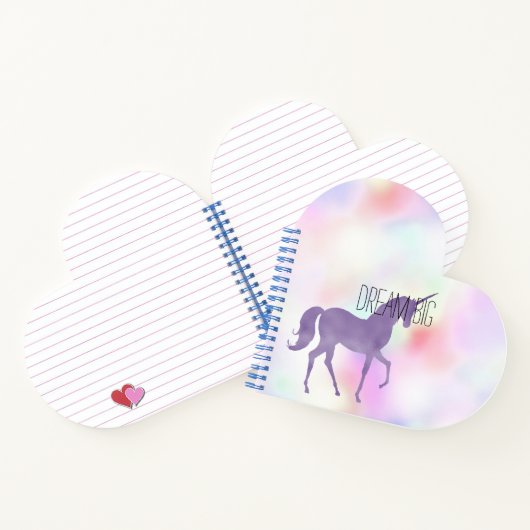 パープルユニコーンピンクガーリーレインボー ノートブック (内部)
