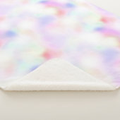 パープルユニコーンピンクピーチレインボー シェルパブランケット (3/4)