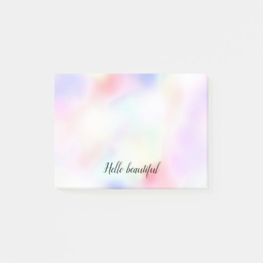 パープルユニコーンピンクピーチレインボー ポストイット (正面)