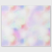 パープルユニコーンピンクピーチレインボー ラッピングペーパー (フラット)