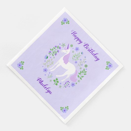 パープルユニコーンフェイクパープルグリッター誕生日 (コーナー)